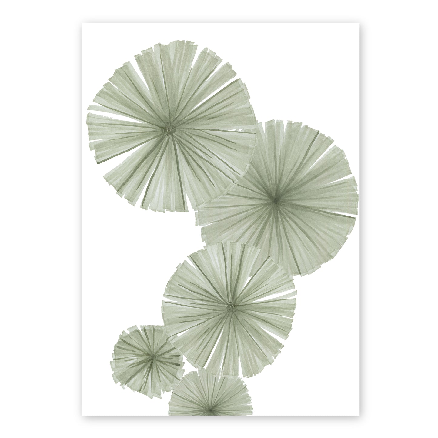 Fan Palms Alone | Native Boho Palm Wall Art