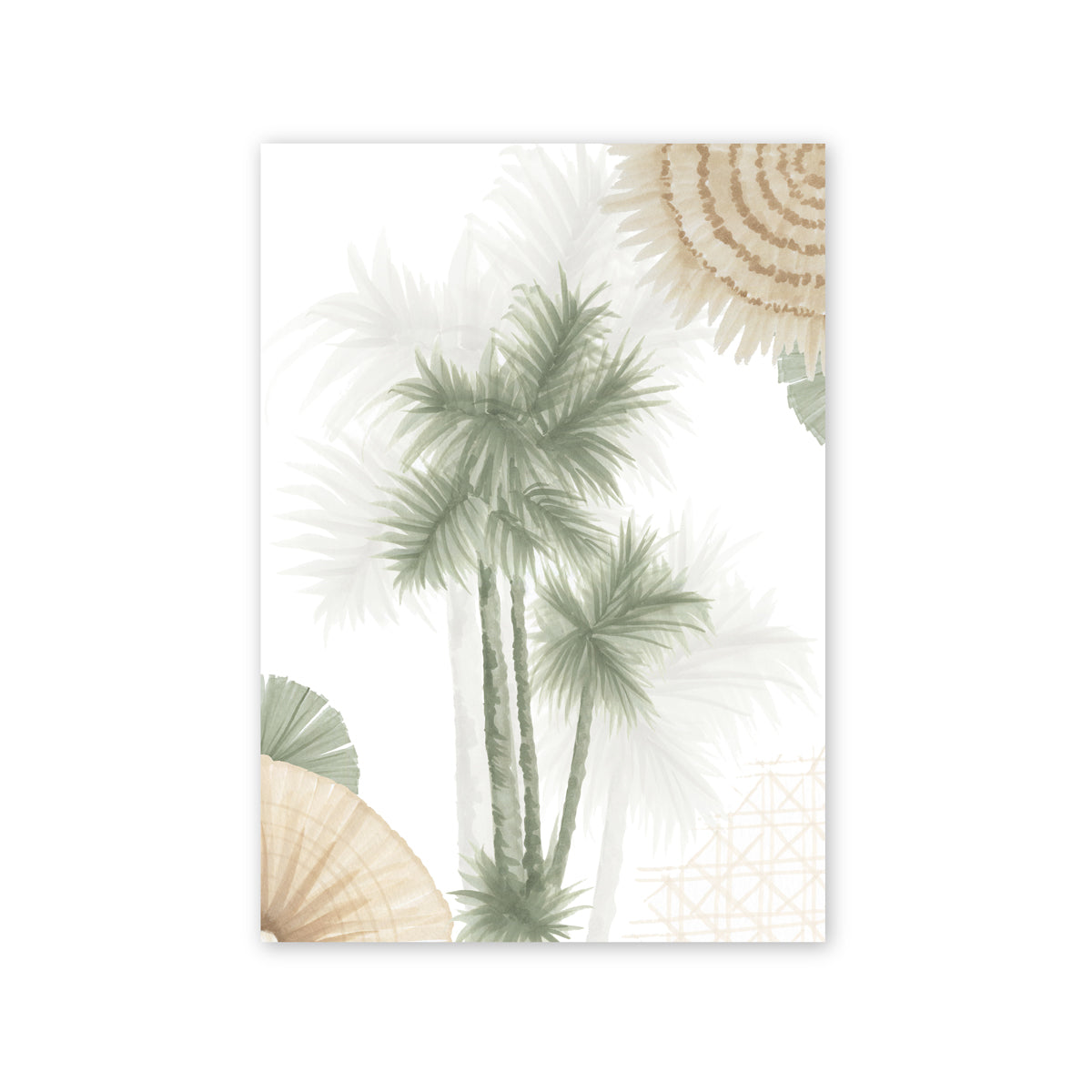 Cabbage Palm I Tree | Australian Art Print | Native Coastal Beach Wall Art Artwork Frianki