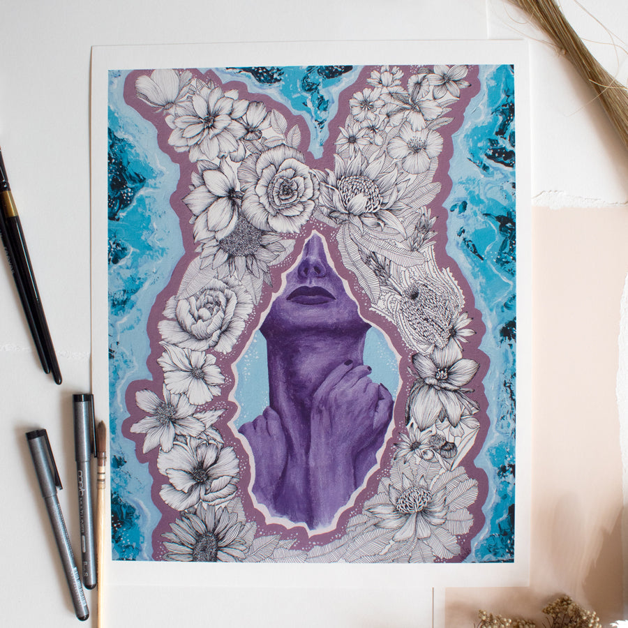 Duality | Fine Art Print | Mixed Media | Wall Art Artwork Frianki