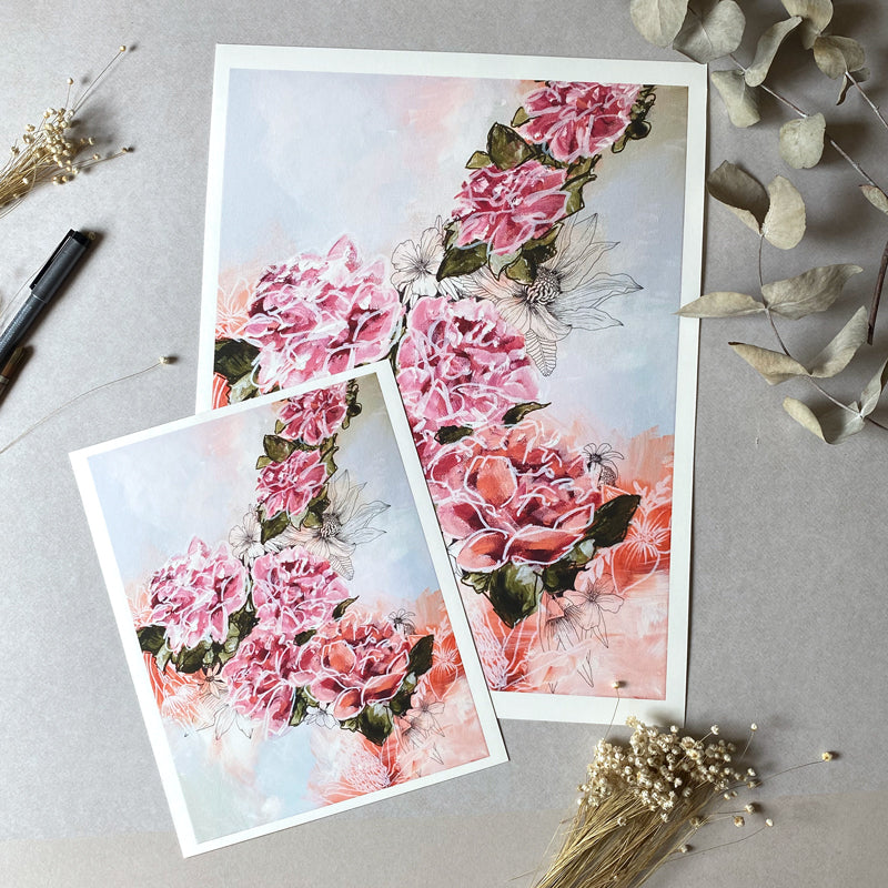 Heavenly II | Fine Art Print | Mixed Media | Wall Art Artwork Frianki