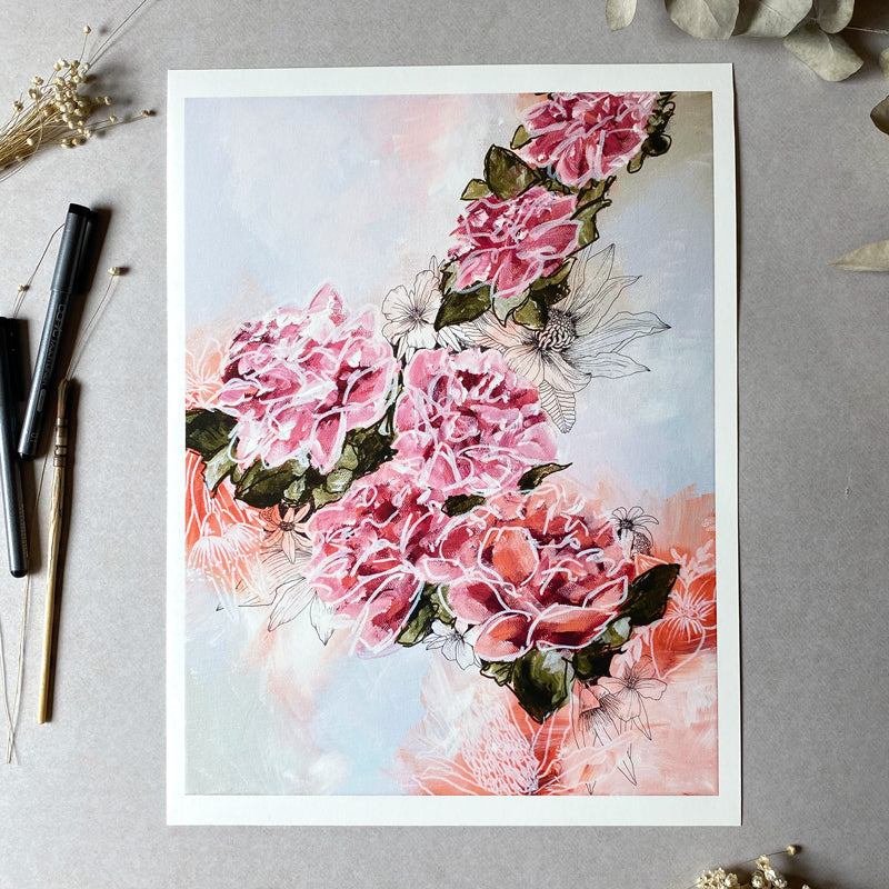 Heavenly II | Fine Art Print | Mixed Media | Wall Art Artwork Frianki