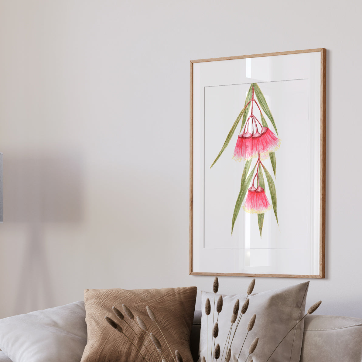 Swaying Eucalyptus | Bright Collection | Watercolour Australian Native Fine Art Print Artwork Frianki