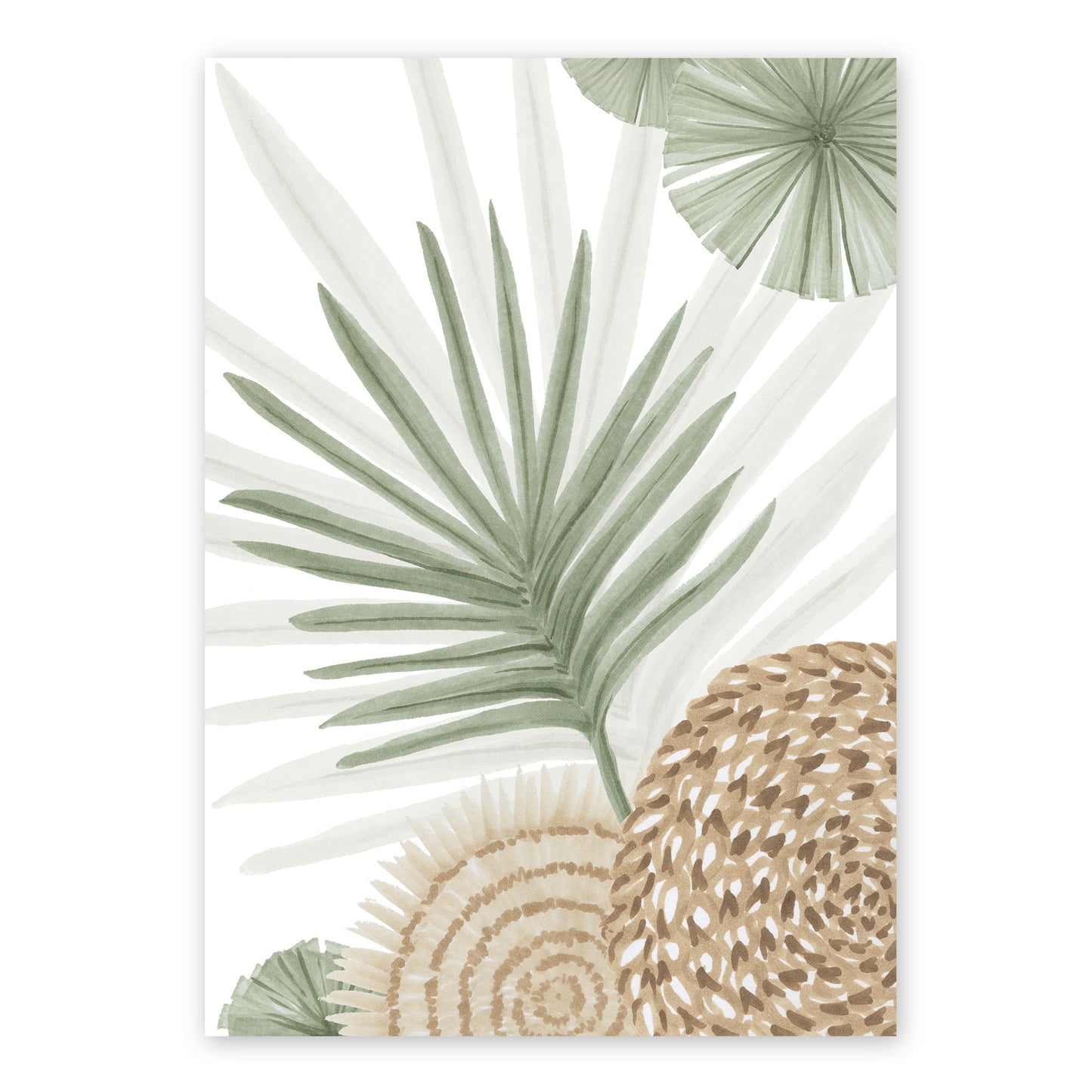 Calamus Palm II | Australian Art Print | Native Boho Coastal Wall Art Artwork Frianki