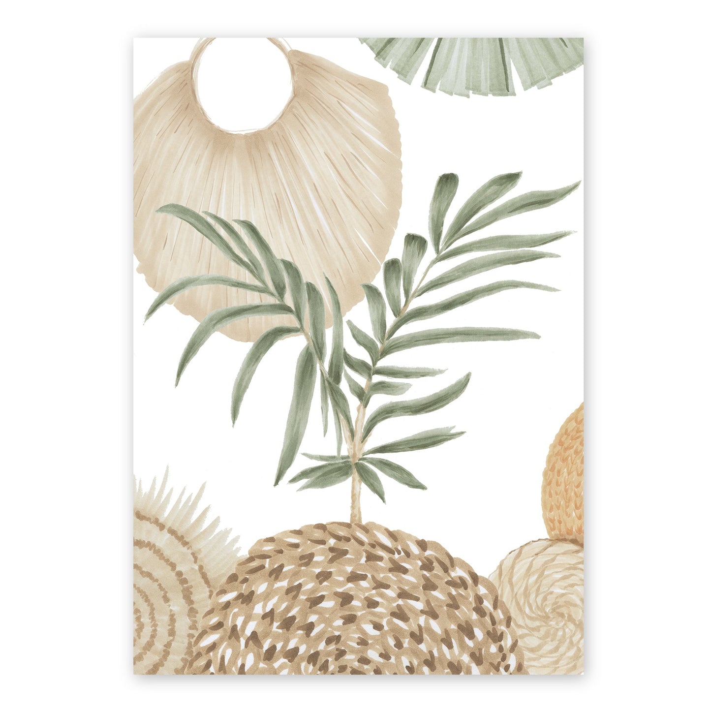 Calamus Palm III | Australian Art Print | Native Boho Coastal Wall Art Artwork Frianki