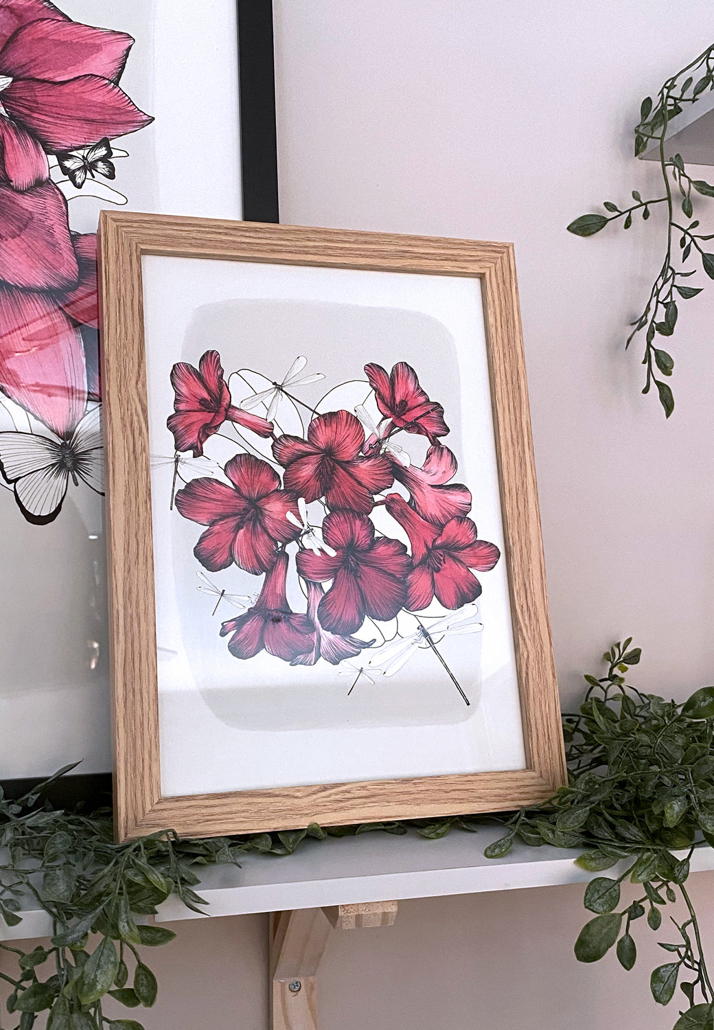 Rhododendrons & Damselflies | Vivid Collection | Australian Watercolour