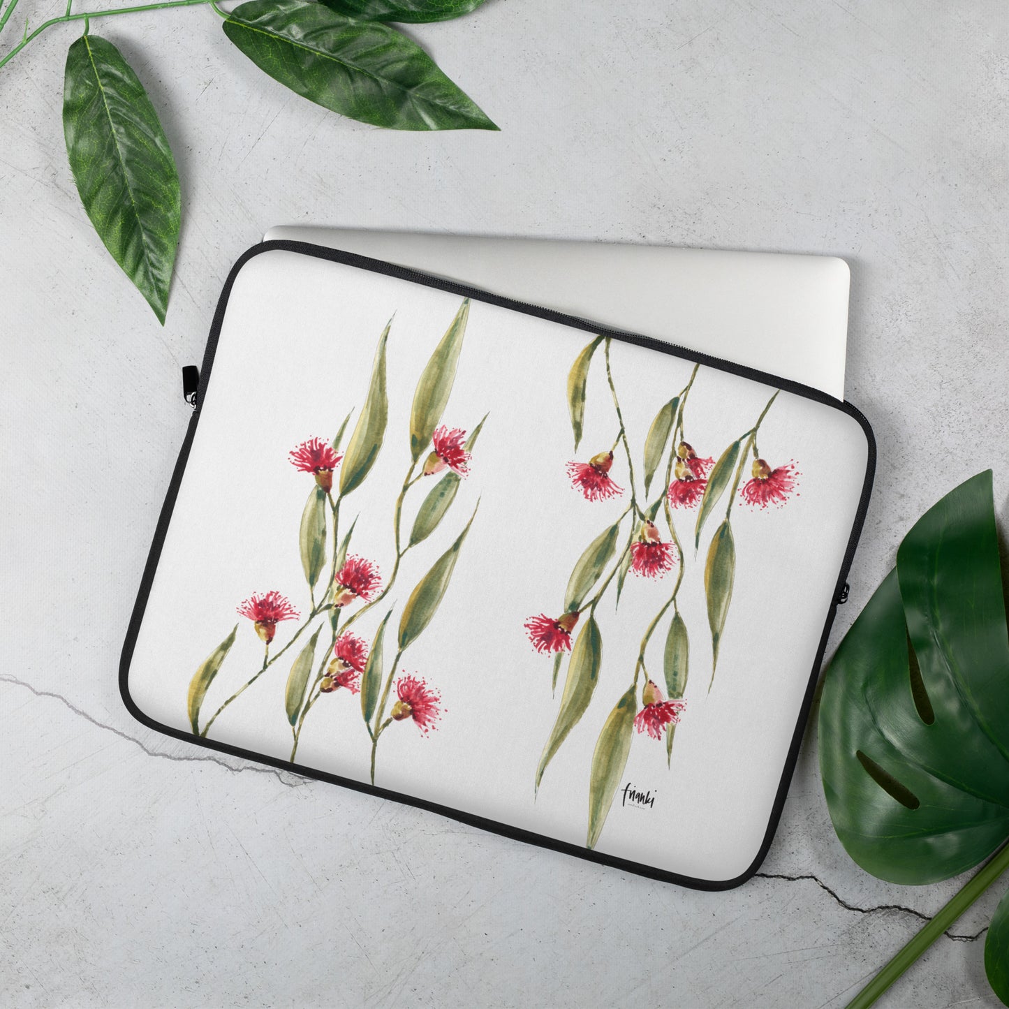 Laptop Sleeves Watercolour Eucalyptus