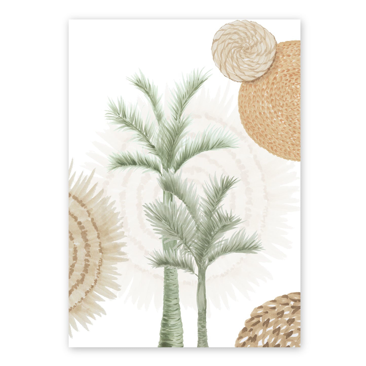 Alexander Double Palm | Australian Native Coastal Beach Wall Art Artwork Frianki