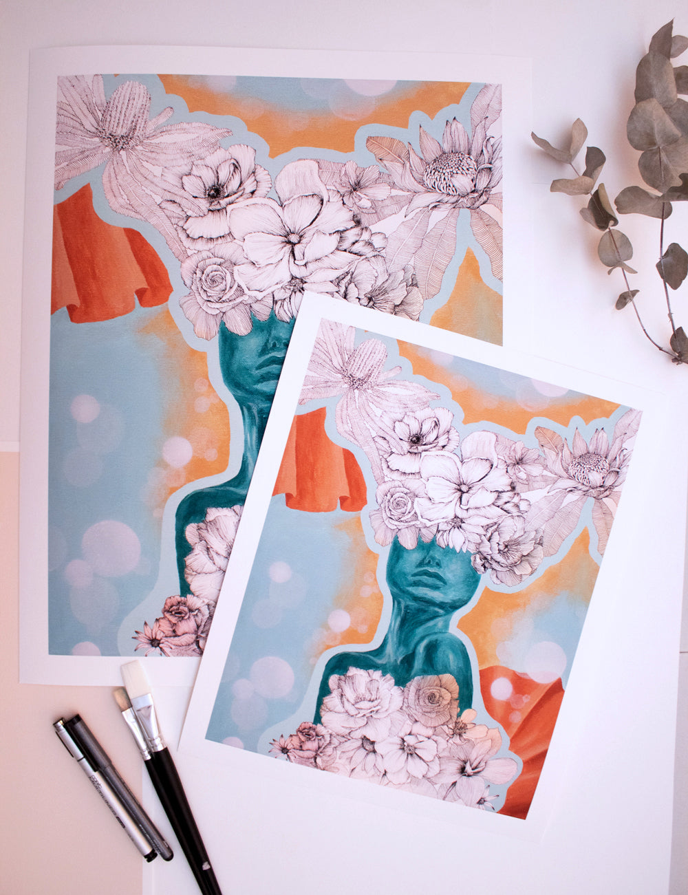 Proud | Fine Art Print | Mixed Media | Wall Art Artwork Frianki
