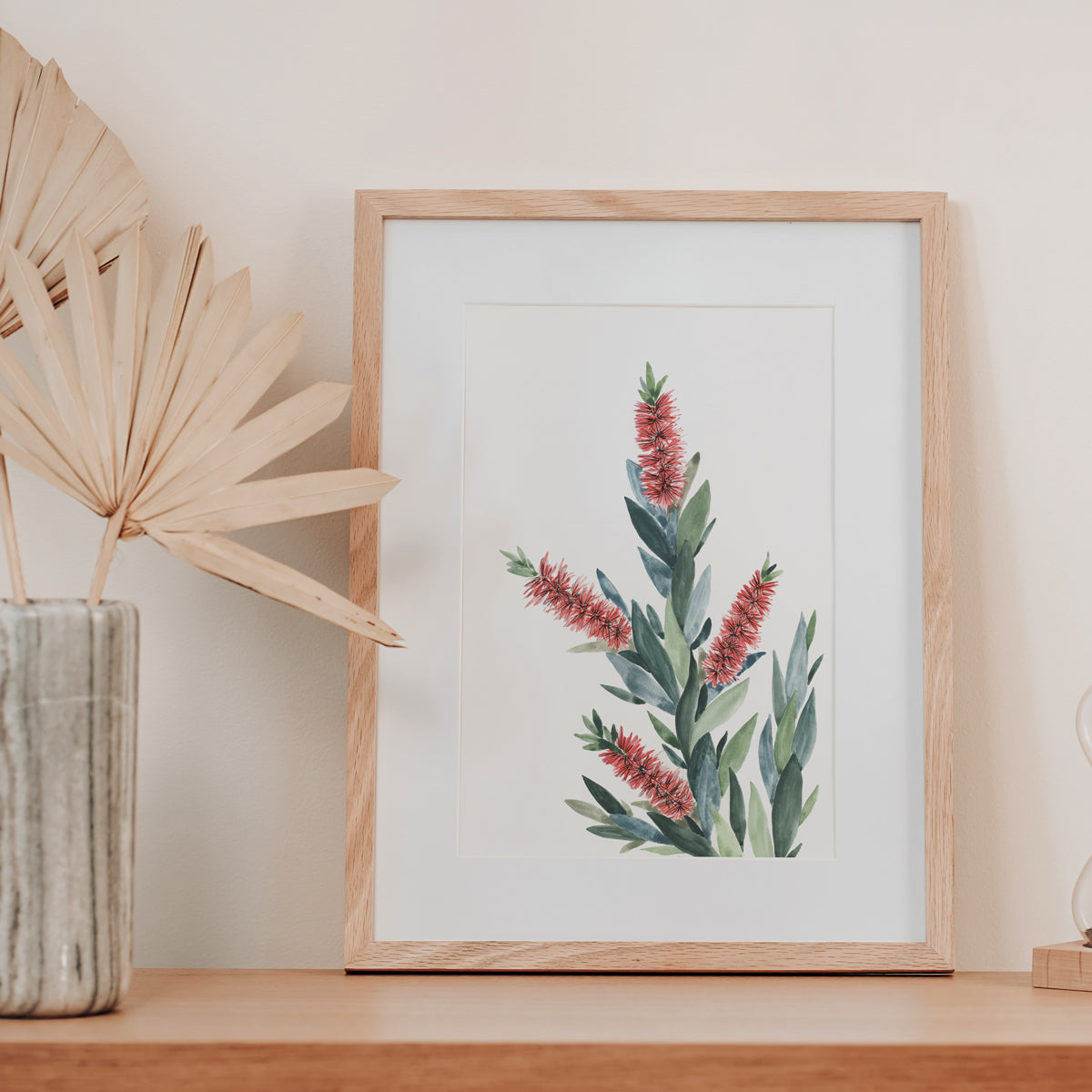 Bottlebrush | Spring Collection | Australian Fine Art Print | Watercolour Mixed Media Artwork Frianki