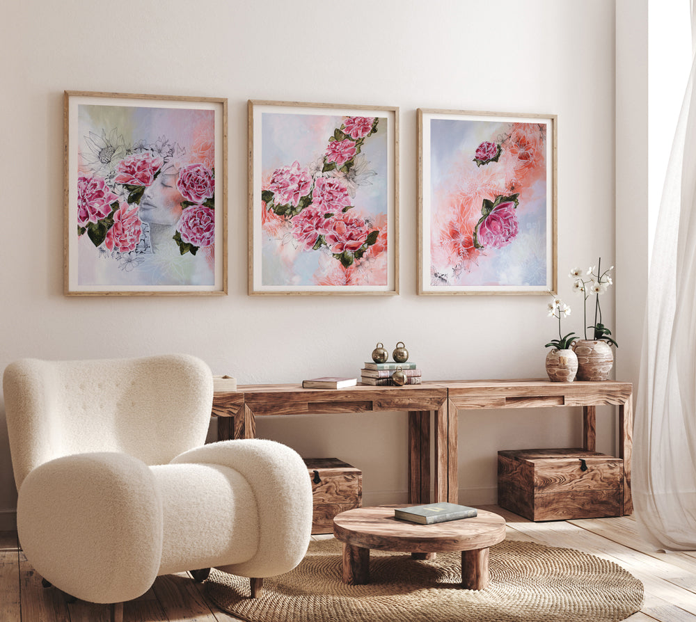 Heavenly I | Fine Art Print | Mixed Media | Wall Art Artwork Frianki