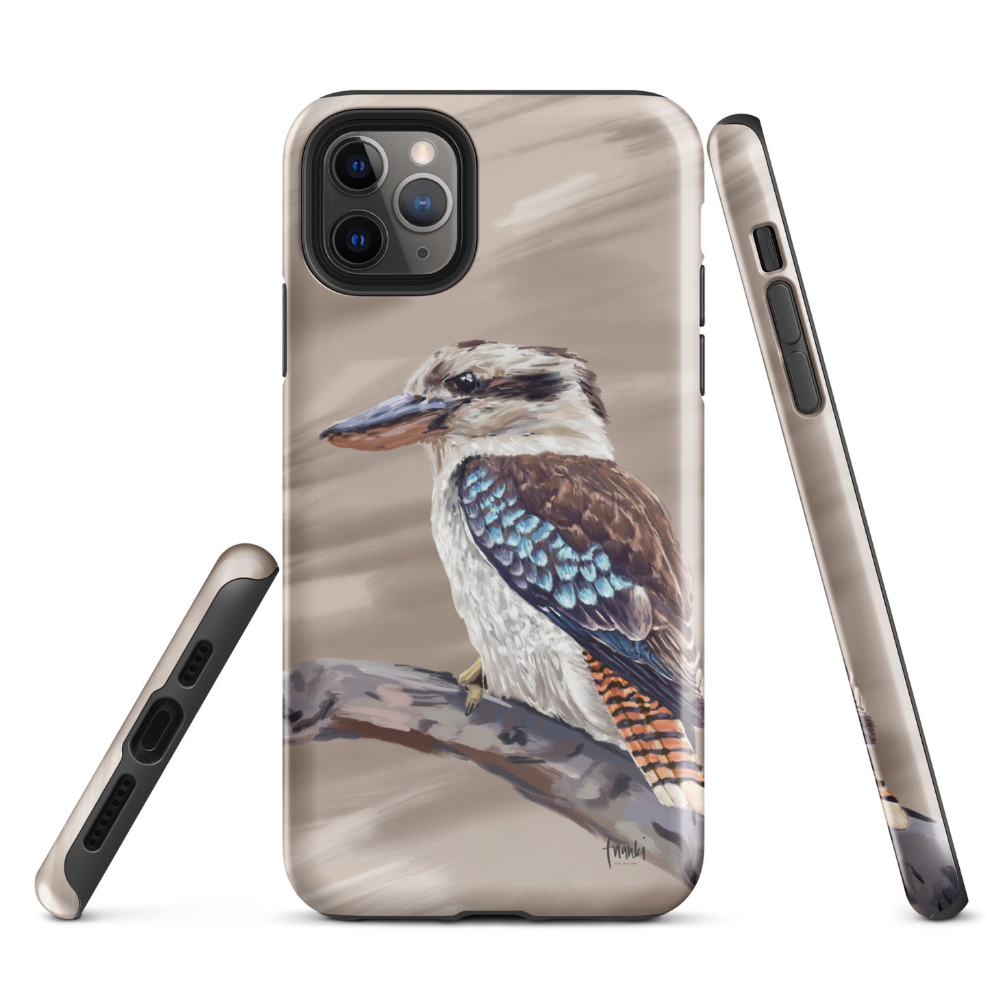 Tough Case for iPhone® Blue Wing Kookaburra