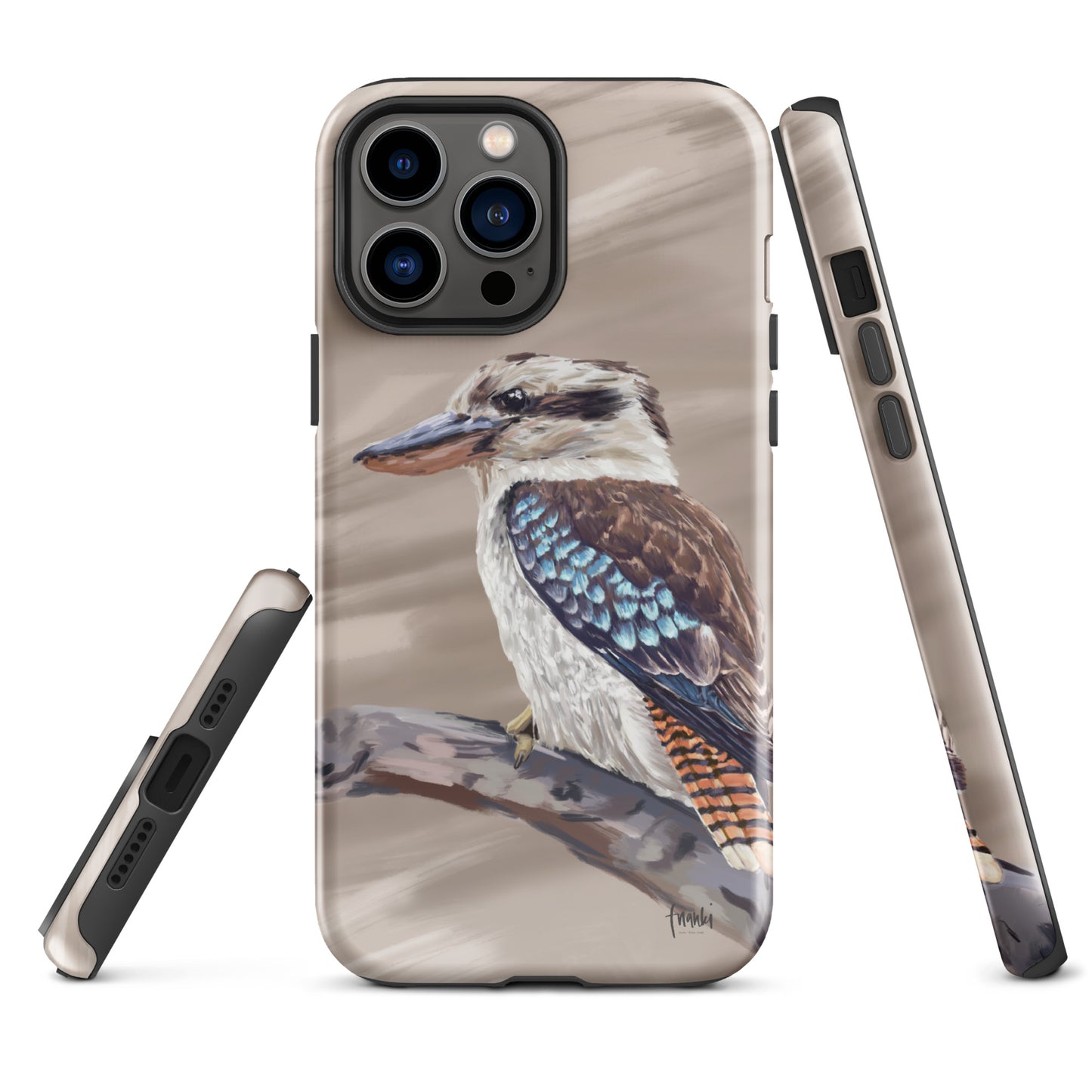 Tough Case for iPhone® Blue Wing Kookaburra