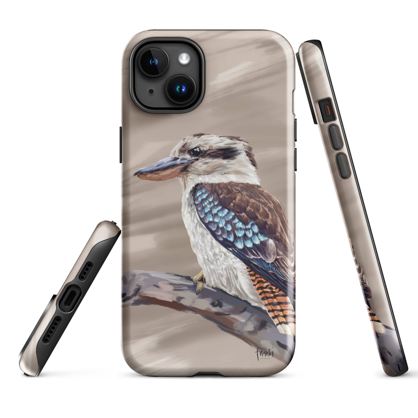 Tough Case for iPhone® Blue Wing Kookaburra
