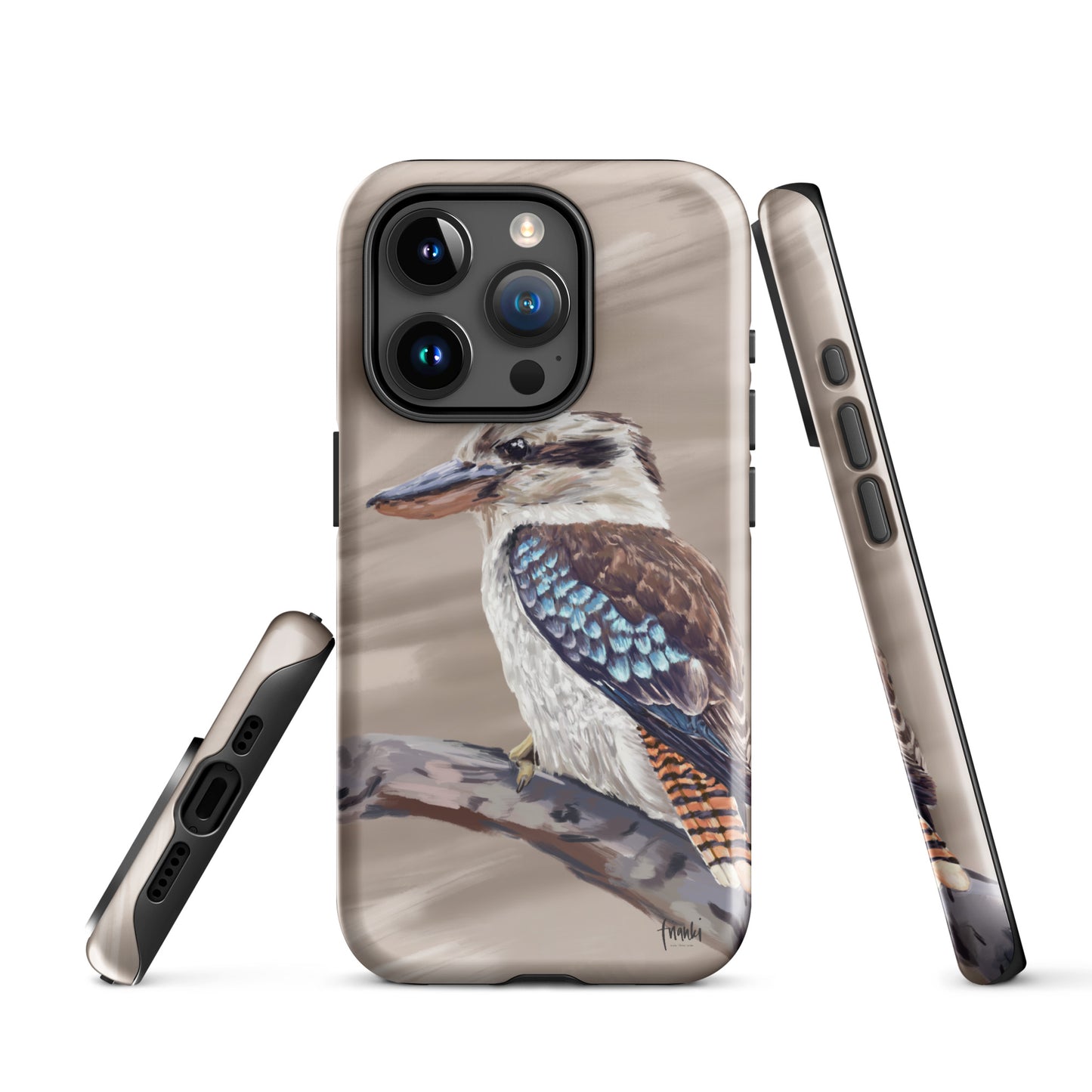 Tough Case for iPhone® Blue Wing Kookaburra