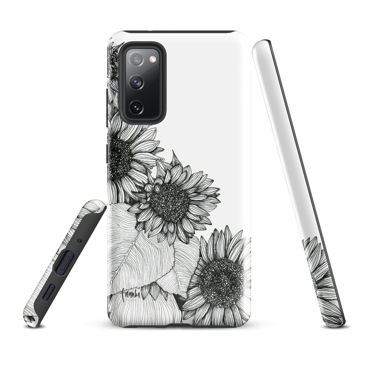Tough case for Samsung® Sunflowers Oblique White