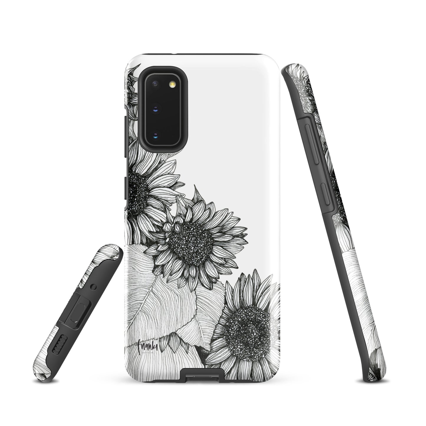 Tough case for Samsung® Sunflowers Oblique White