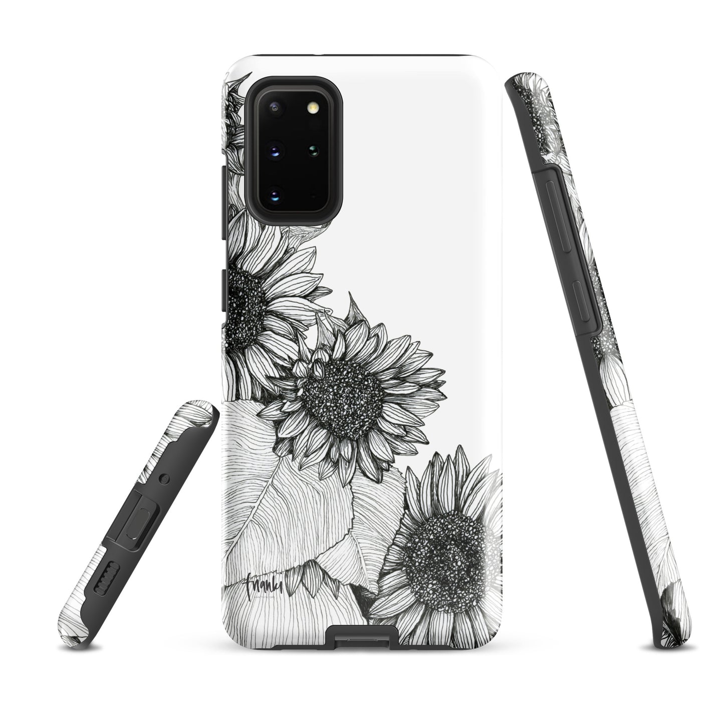 Tough case for Samsung® Sunflowers Oblique White
