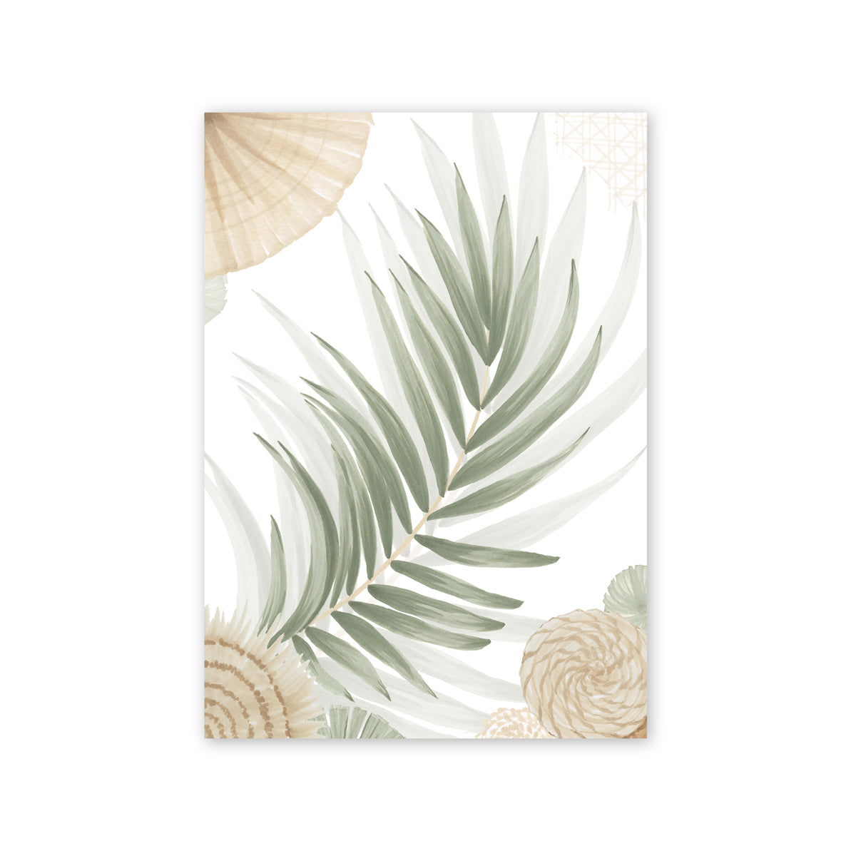 Calamus Palm IV | Australian Art Print | Native Boho Coastal Wall Art  Artwork Frianki