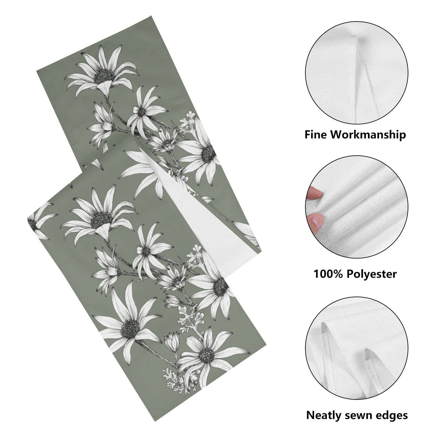 Table runner | Flannel Flowers Design