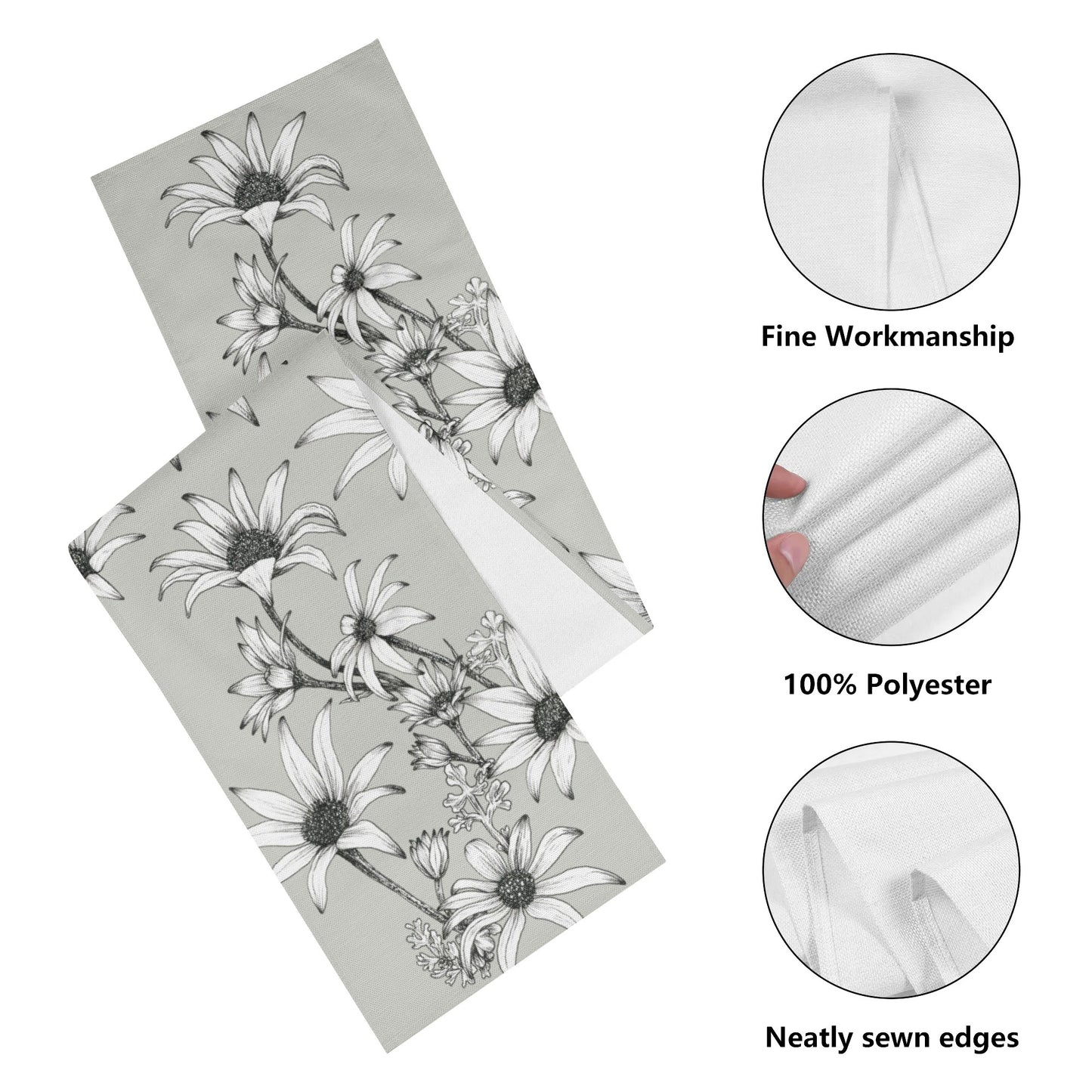 Table runner | Flannel Flowers Design