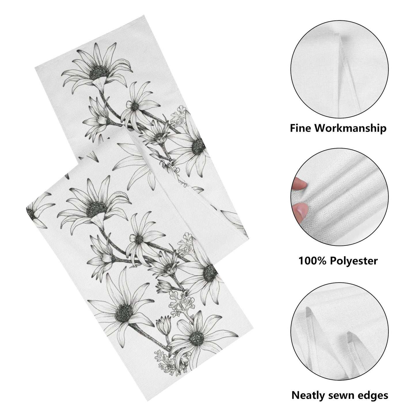 Table runner | Flannel Flowers Design