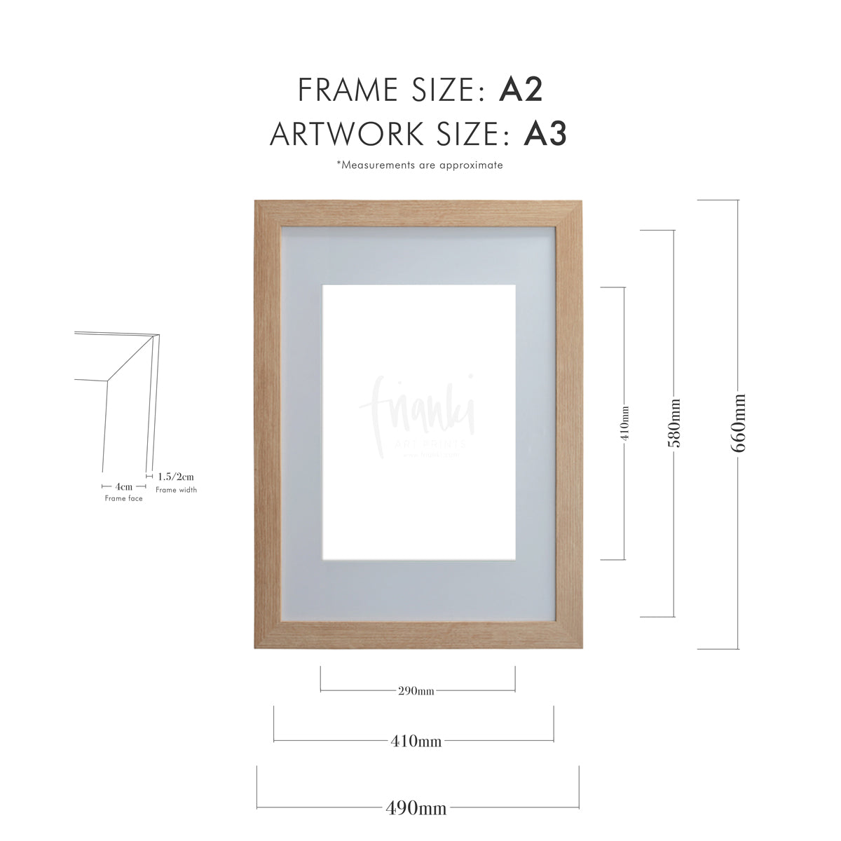 Frame Design A3 Frame My Artwork - A3 – Frianki Art & Prints