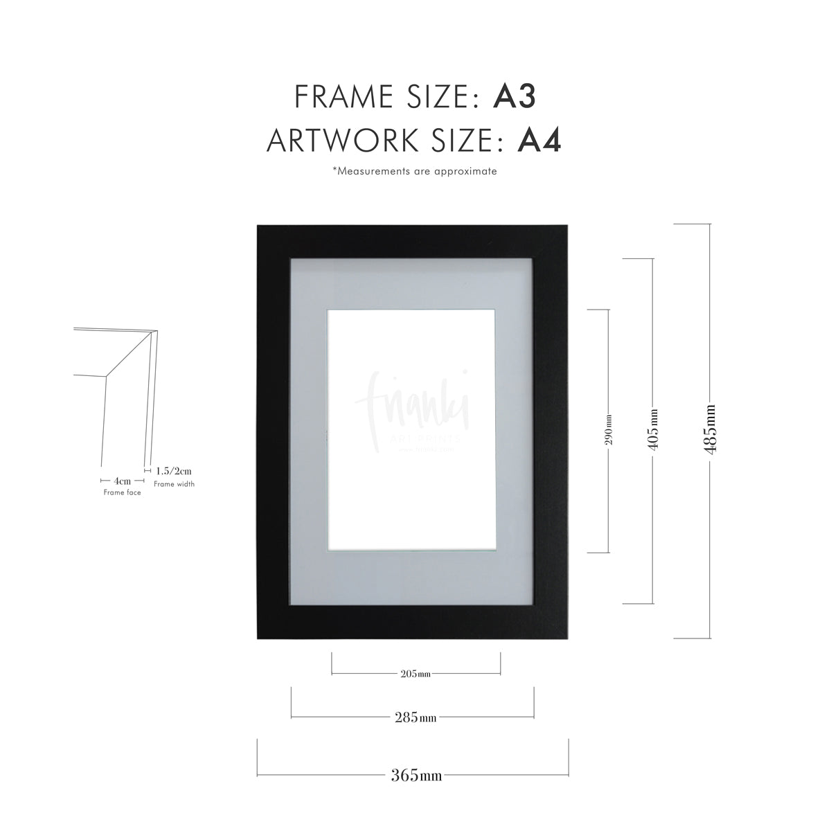 Frame My Artwork - A4