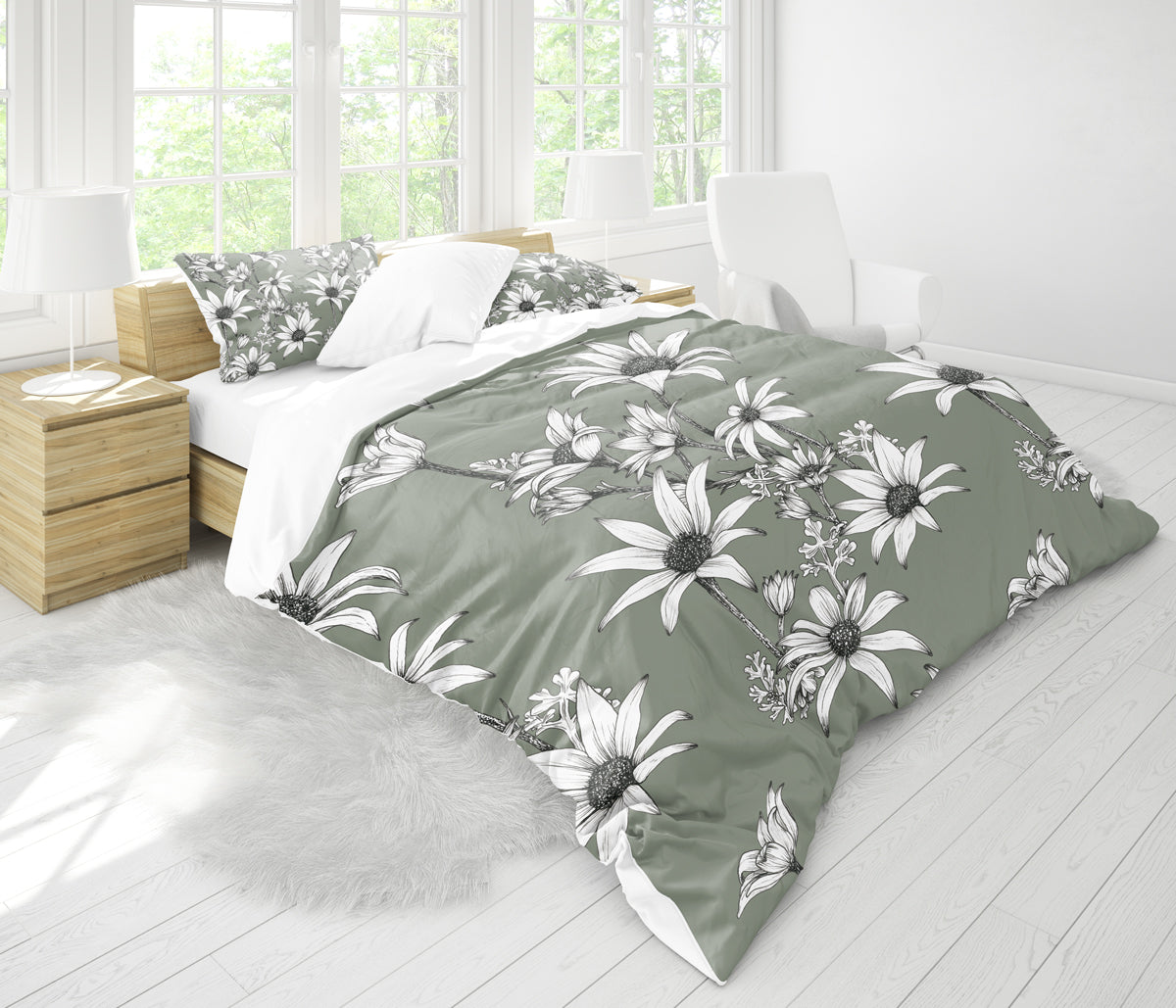 Quilt Cover Bedding Set | Flannel Flower