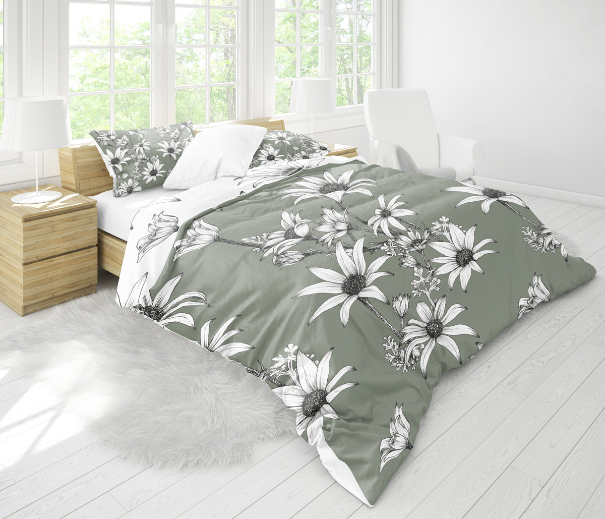 Quilt Cover Bedding Set | Flannel Flower