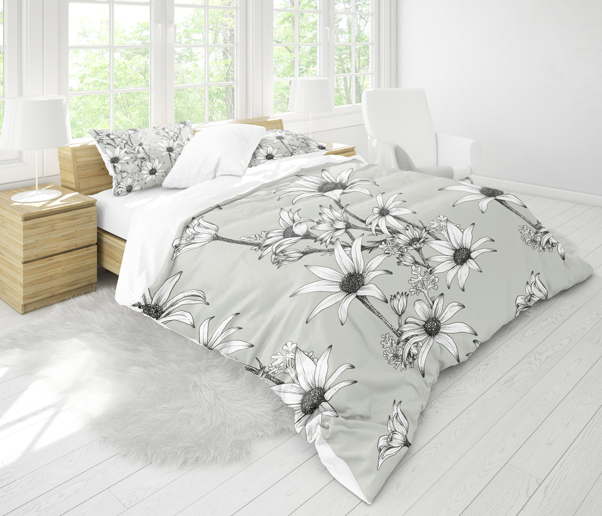 Quilt Cover Bedding Set | Flannel Flower