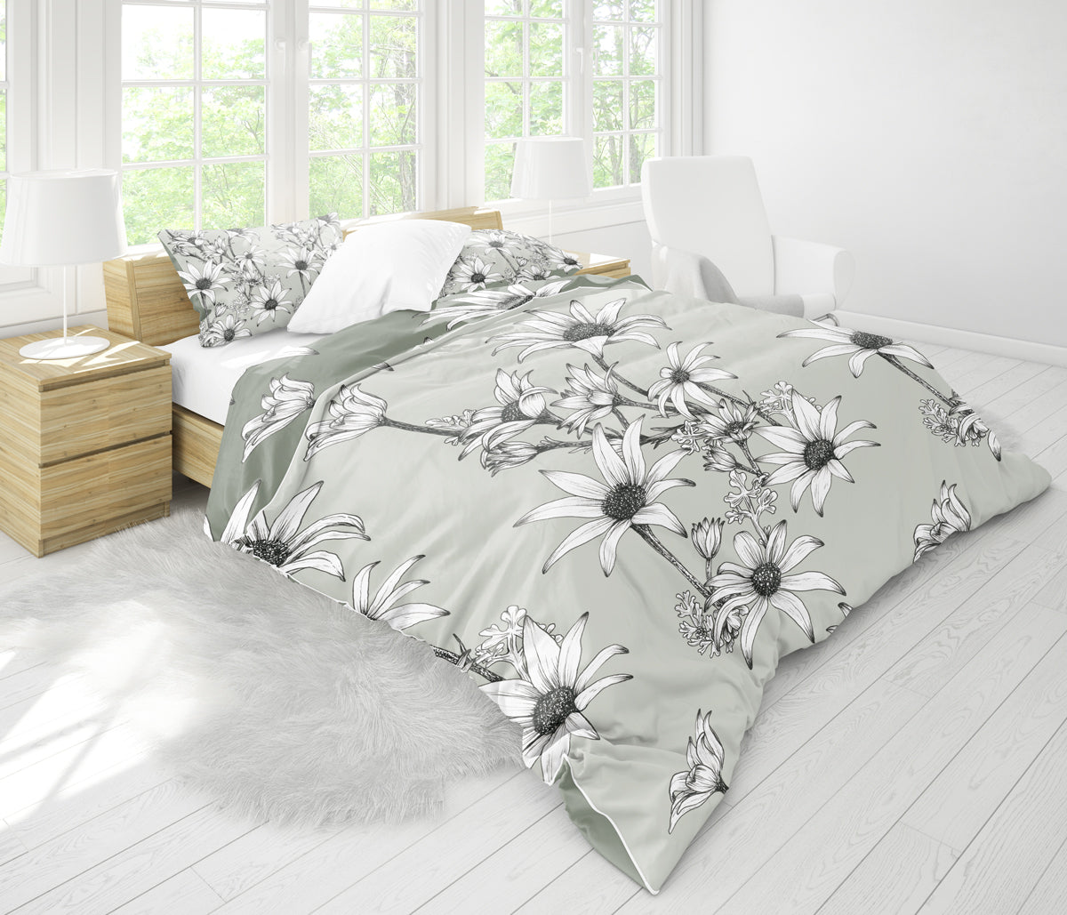 Quilt Cover Bedding Set | Flannel Flower