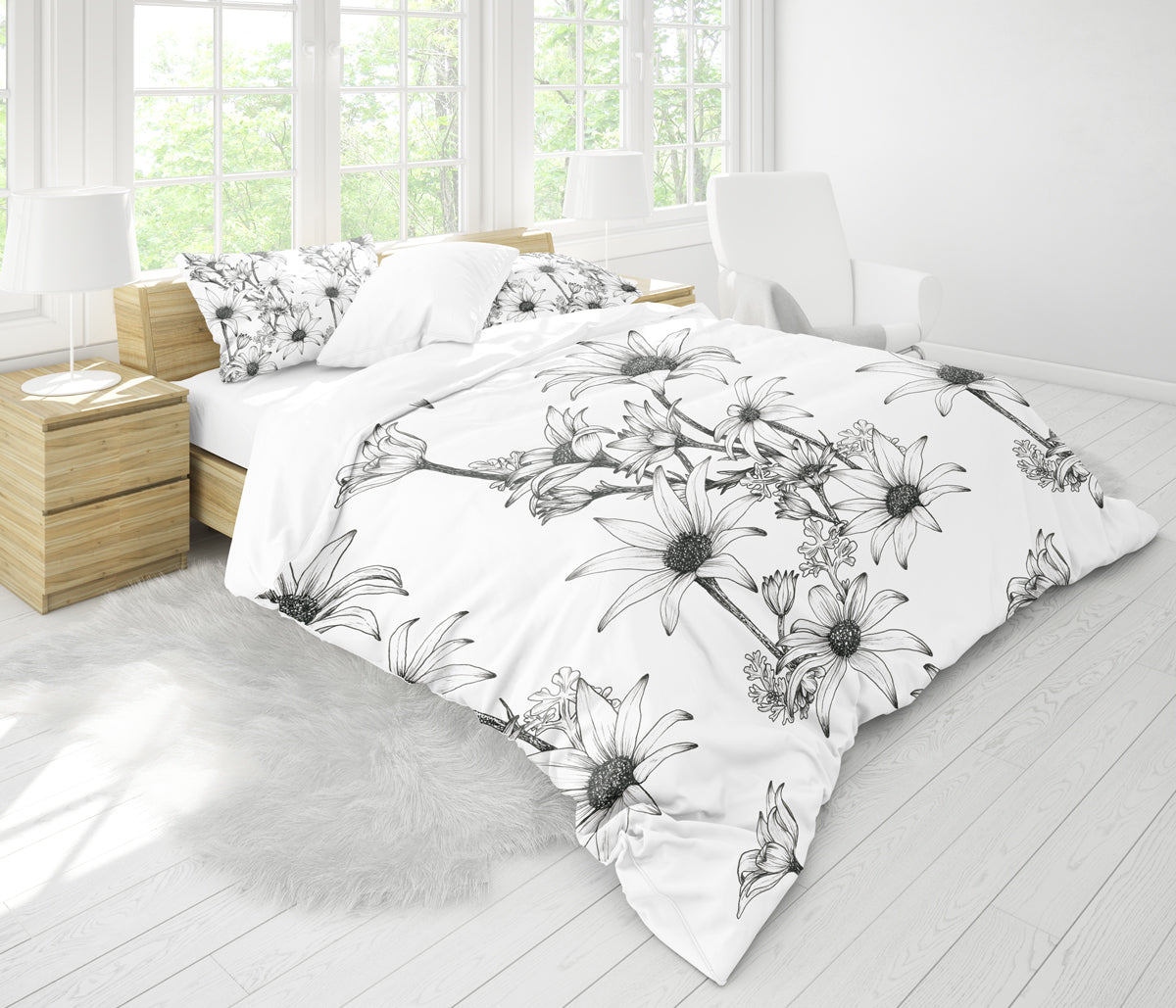 Quilt Cover Bedding Set | Flannel Flower