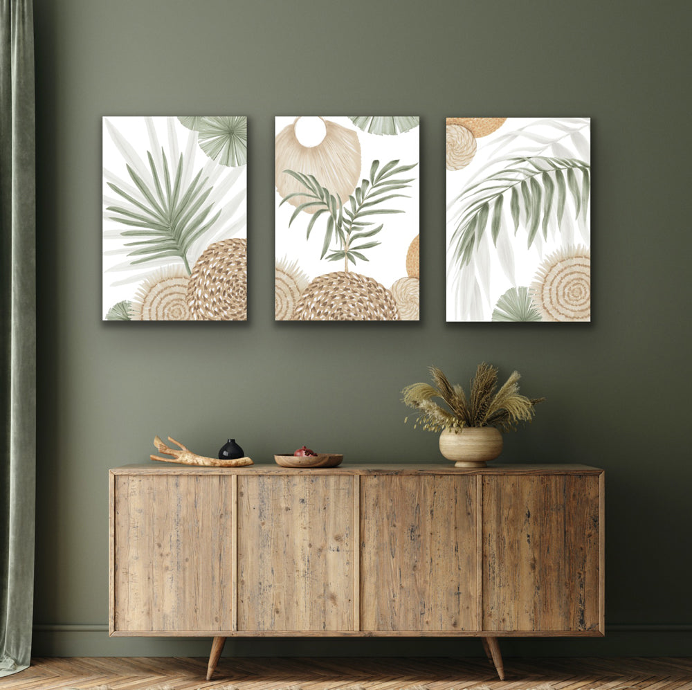 Calamus Palm I | Australian Native Boho Coastal Wall Art  Artwork Frianki