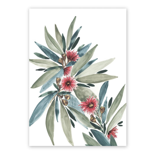Gum Leaves | Spring Collection | Australian Fine Art Print | Watercolour Mixed Media  Artwork Frianki