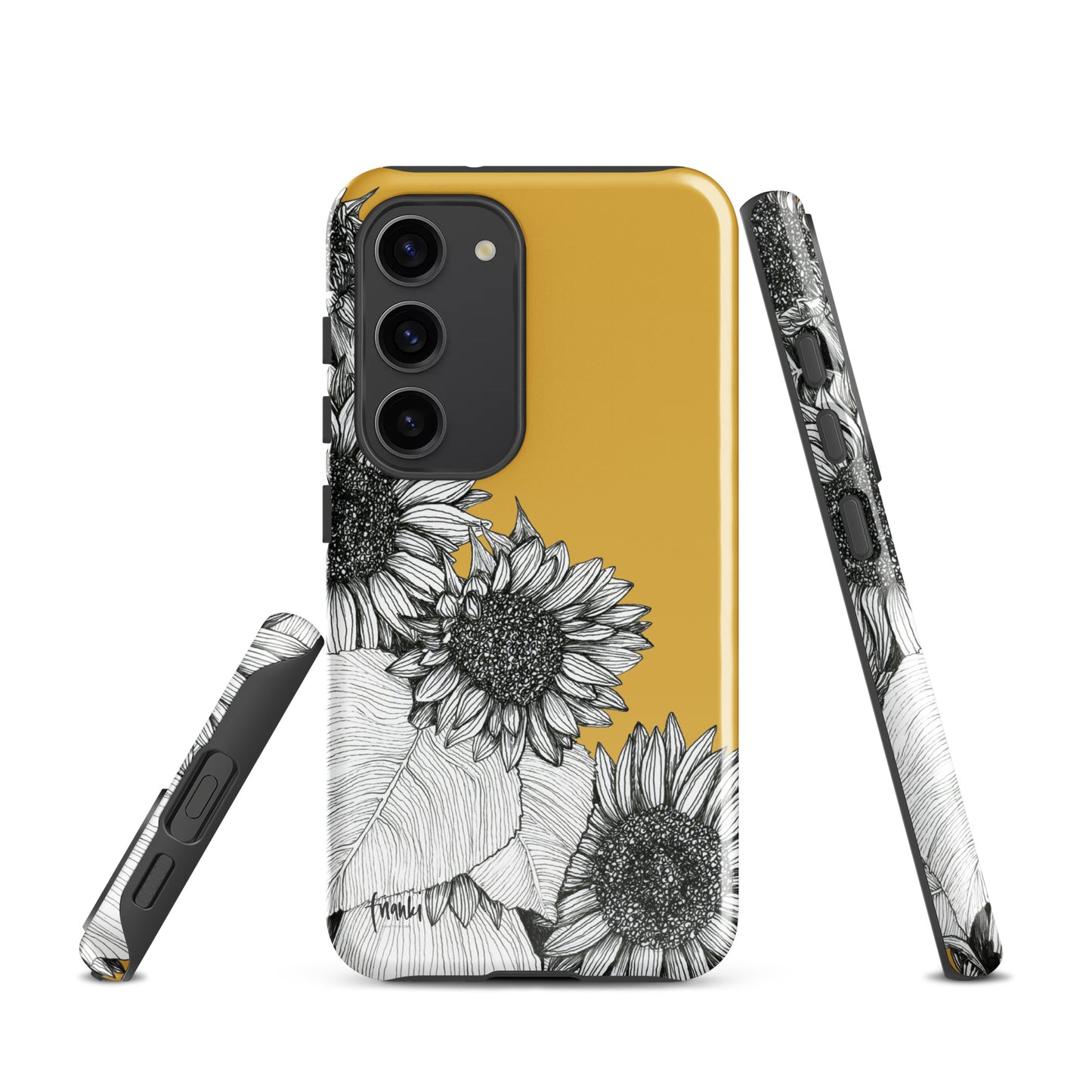 Tough case for Samsung® Sunflowers Oblique Mustard